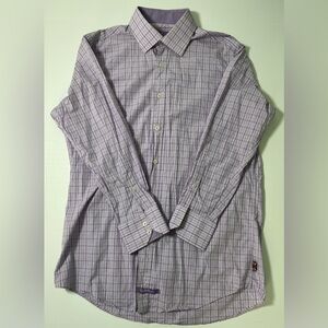 Aesthetic Lavender Plaid Button Down Shirt L